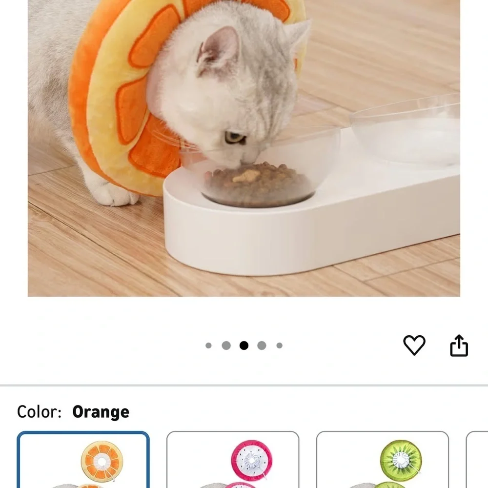 Cat post surgery collar still in bags and WT size large